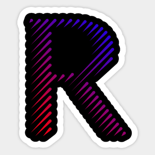 R linestyle Sticker